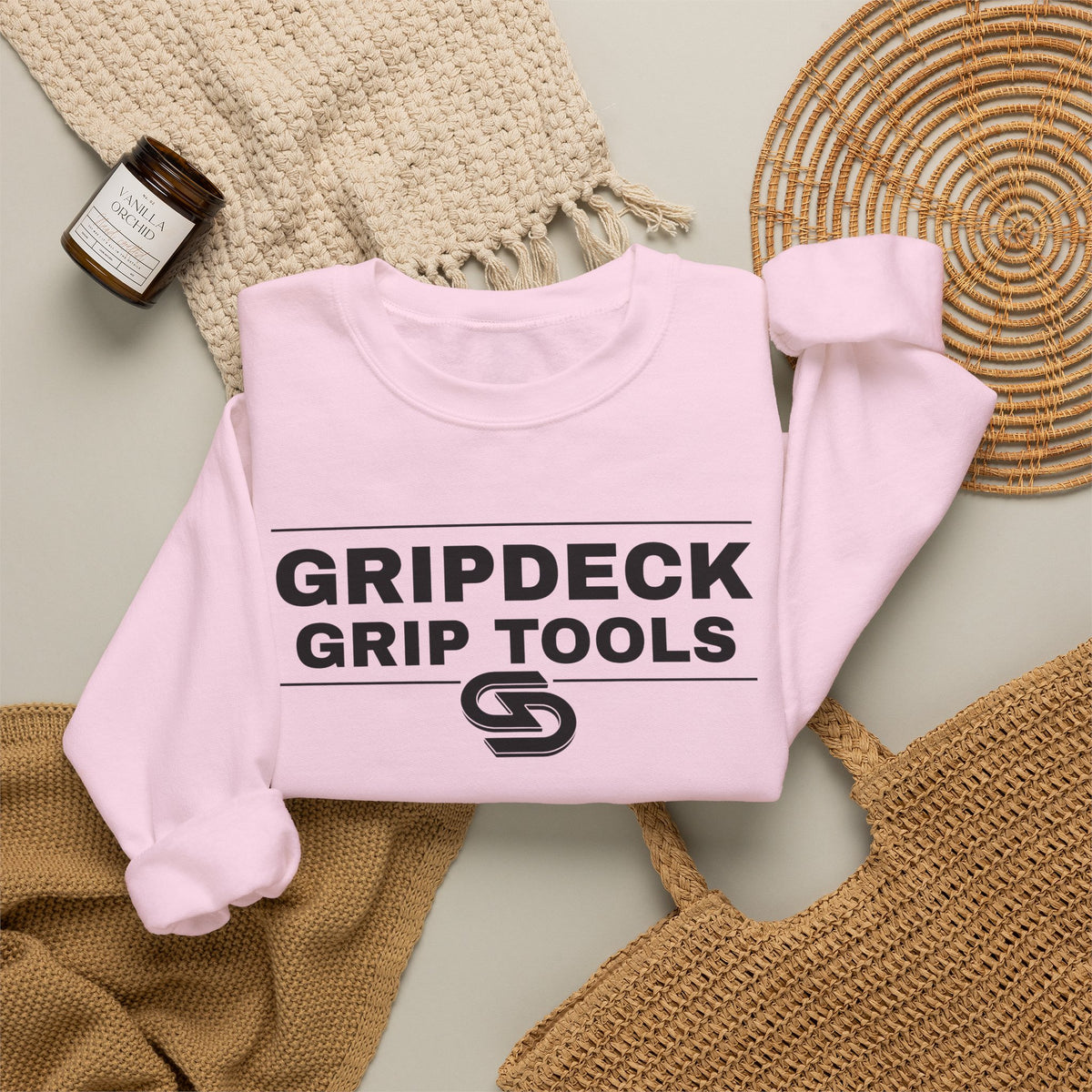 GripDeck Grip Tools Logo  Crewneck Sweatshirt