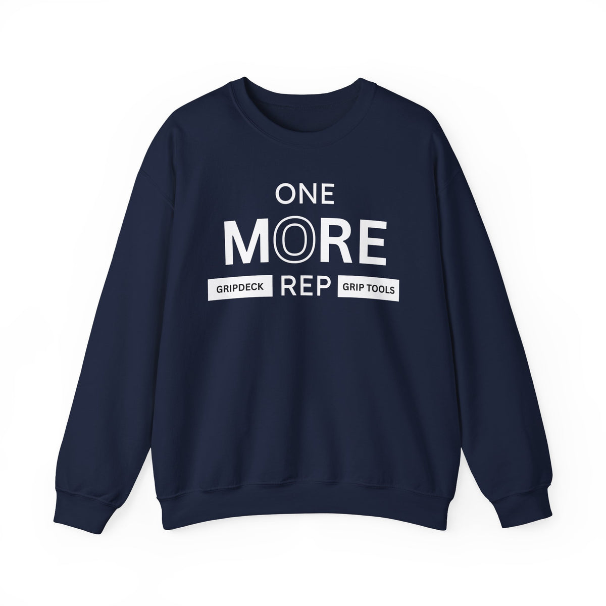 White One More Rep GripDeck Crewneck Sweatshirt