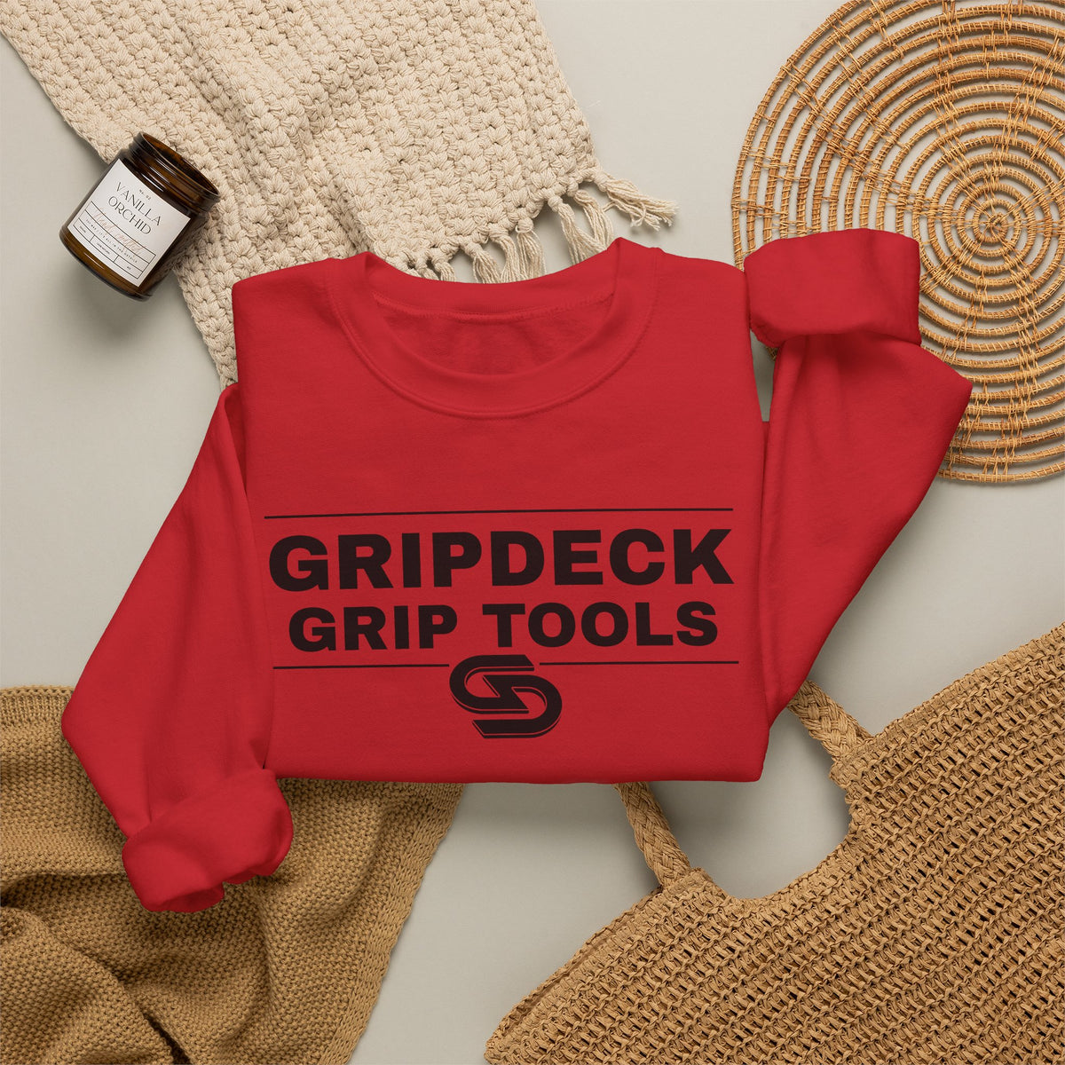 GripDeck Grip Tools Logo  Crewneck Sweatshirt
