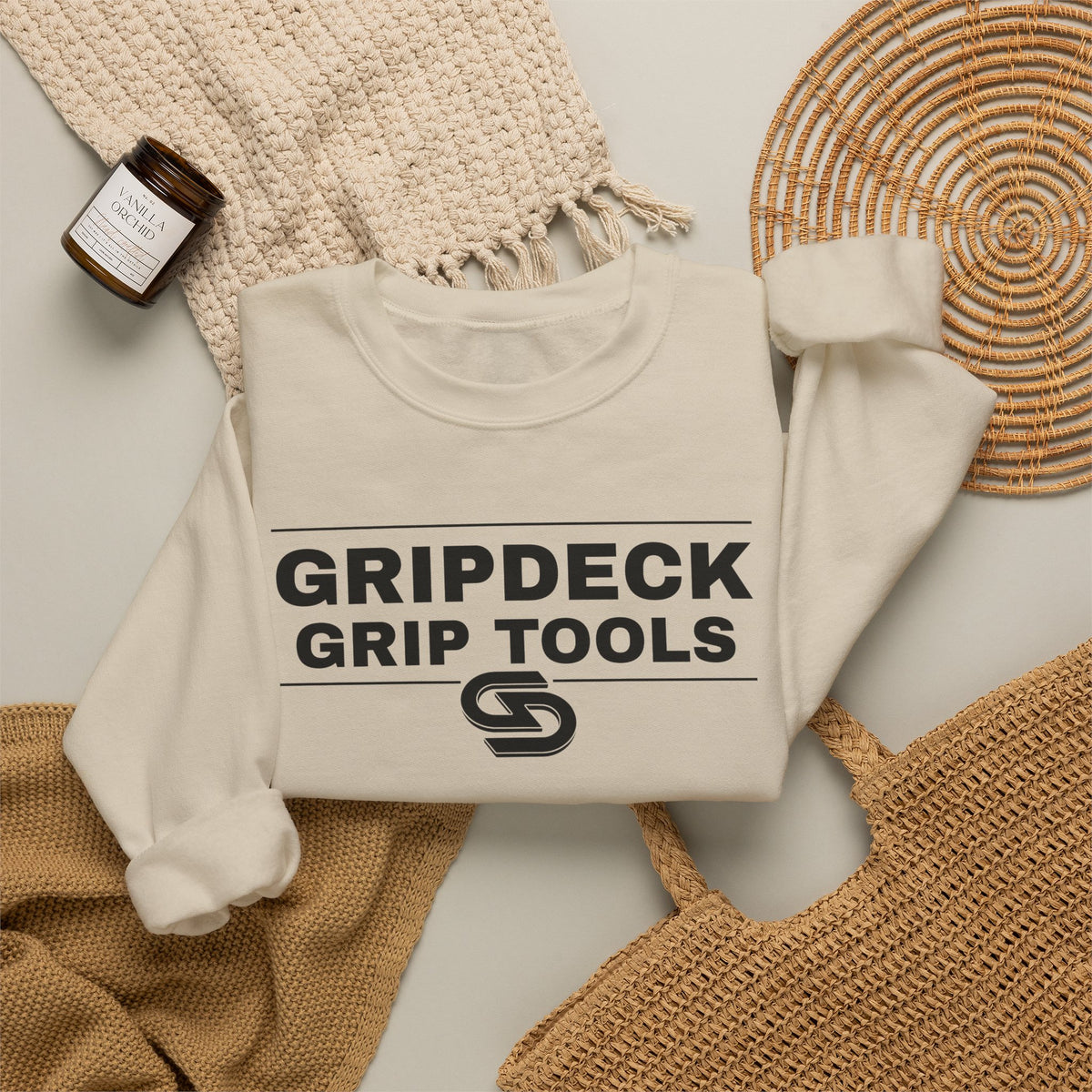 GripDeck Grip Tools Logo  Crewneck Sweatshirt