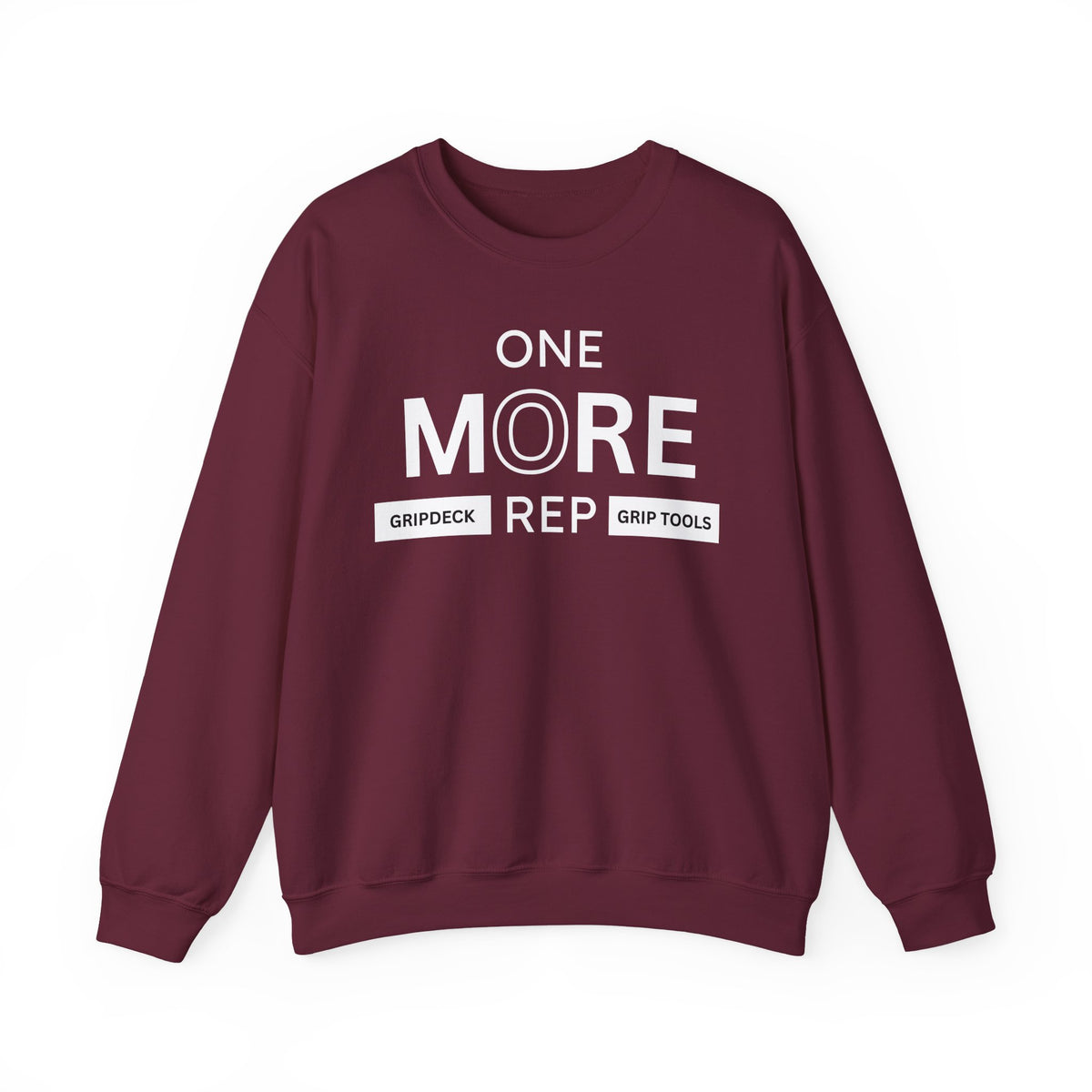 White One More Rep GripDeck Crewneck Sweatshirt