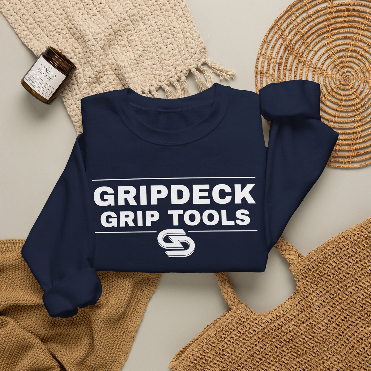 GripDeck Grip Tools Logo  Crewneck Sweatshirt