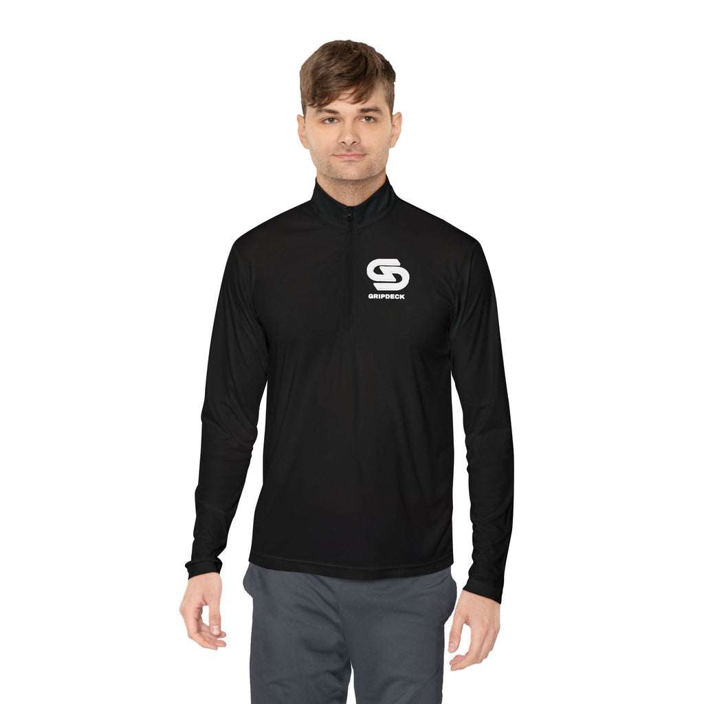 Unisex Minimalist Gripdeck Logo Quarter-Zip Pullover