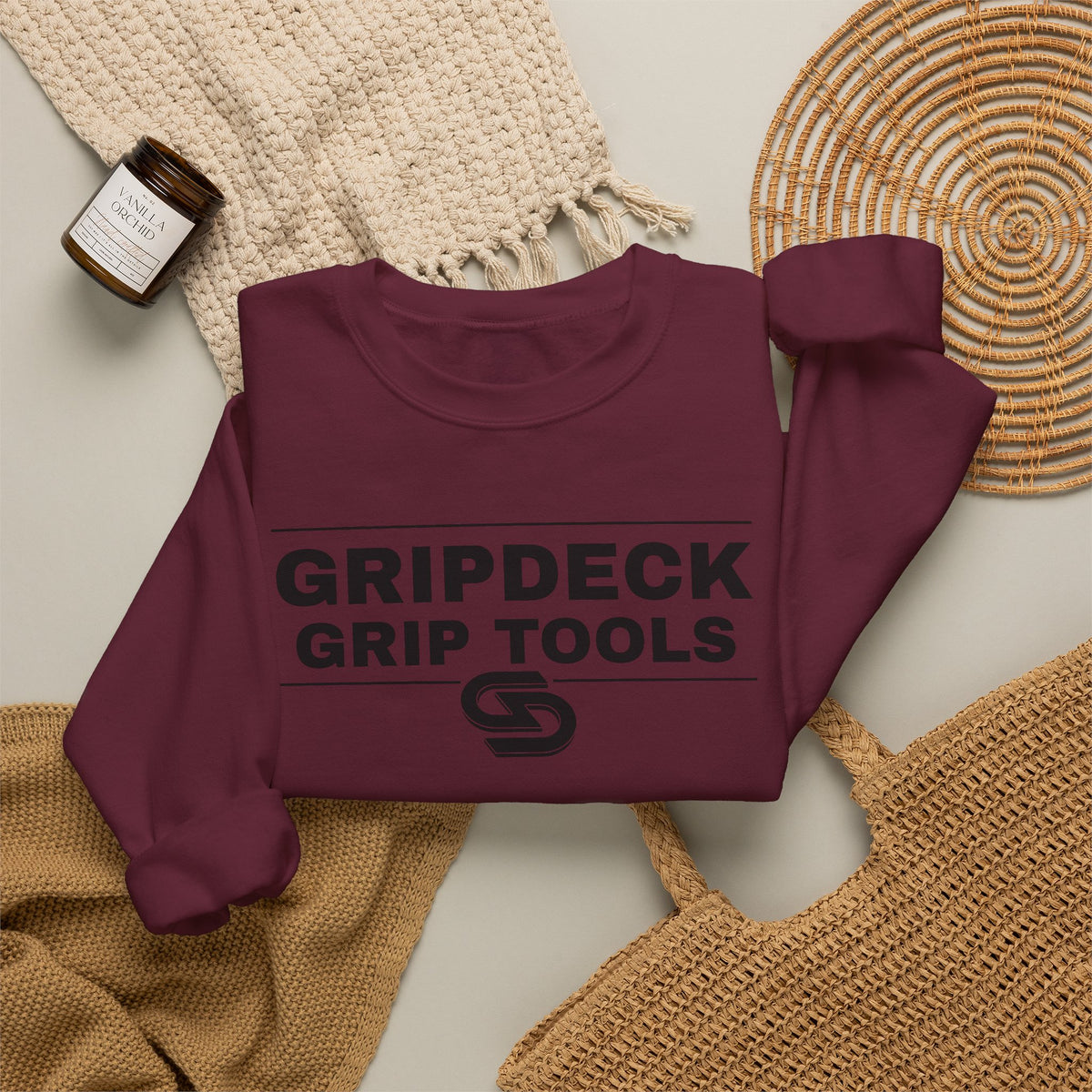GripDeck Grip Tools Logo  Crewneck Sweatshirt