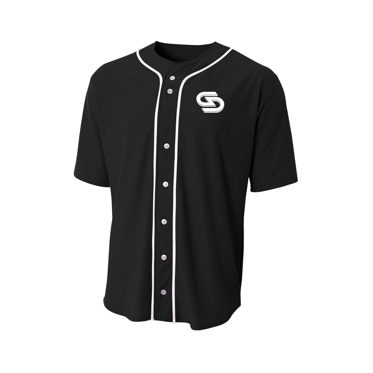 GripDeck Logo Baseball Jersey with White Piping