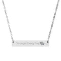 GripDeck Engraved Horizontal Bar Necklace
