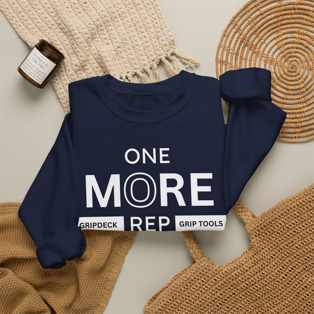 White One More Rep GripDeck Crewneck Sweatshirt