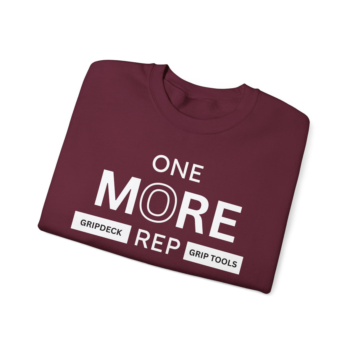 White One More Rep GripDeck Crewneck Sweatshirt