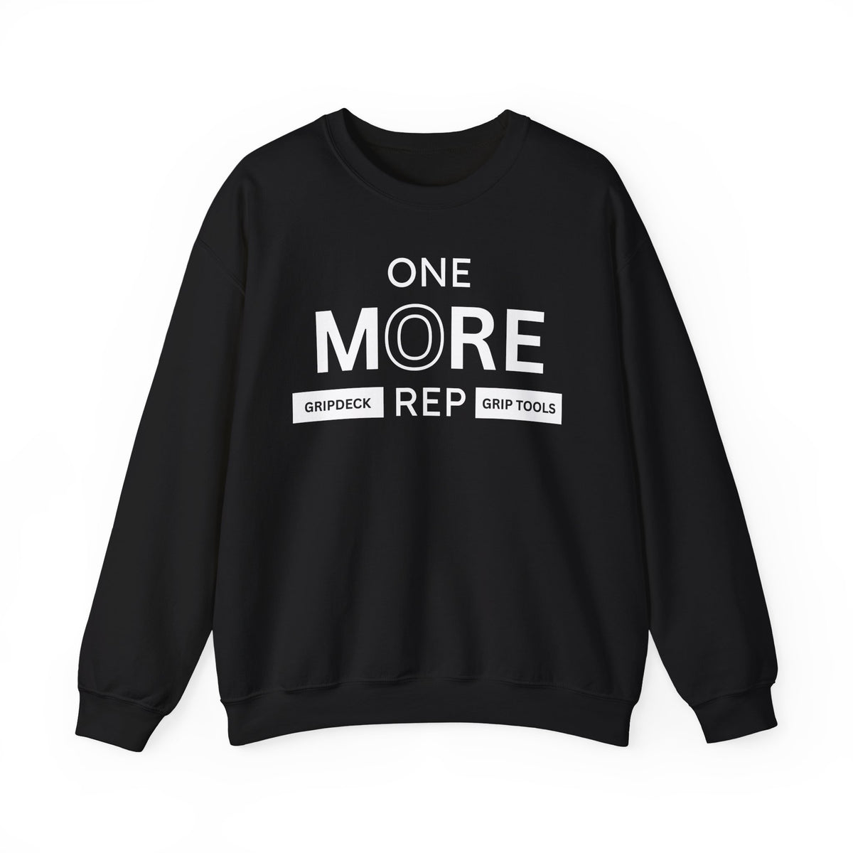 White One More Rep GripDeck Crewneck Sweatshirt