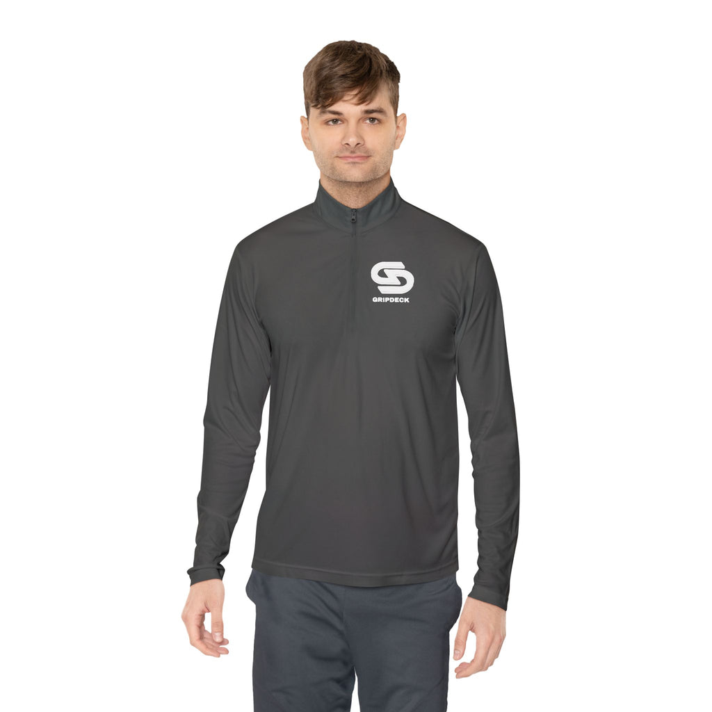 Unisex Minimalist Gripdeck Logo Quarter-Zip Pullover