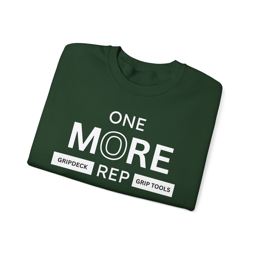 White One More Rep GripDeck Crewneck Sweatshirt