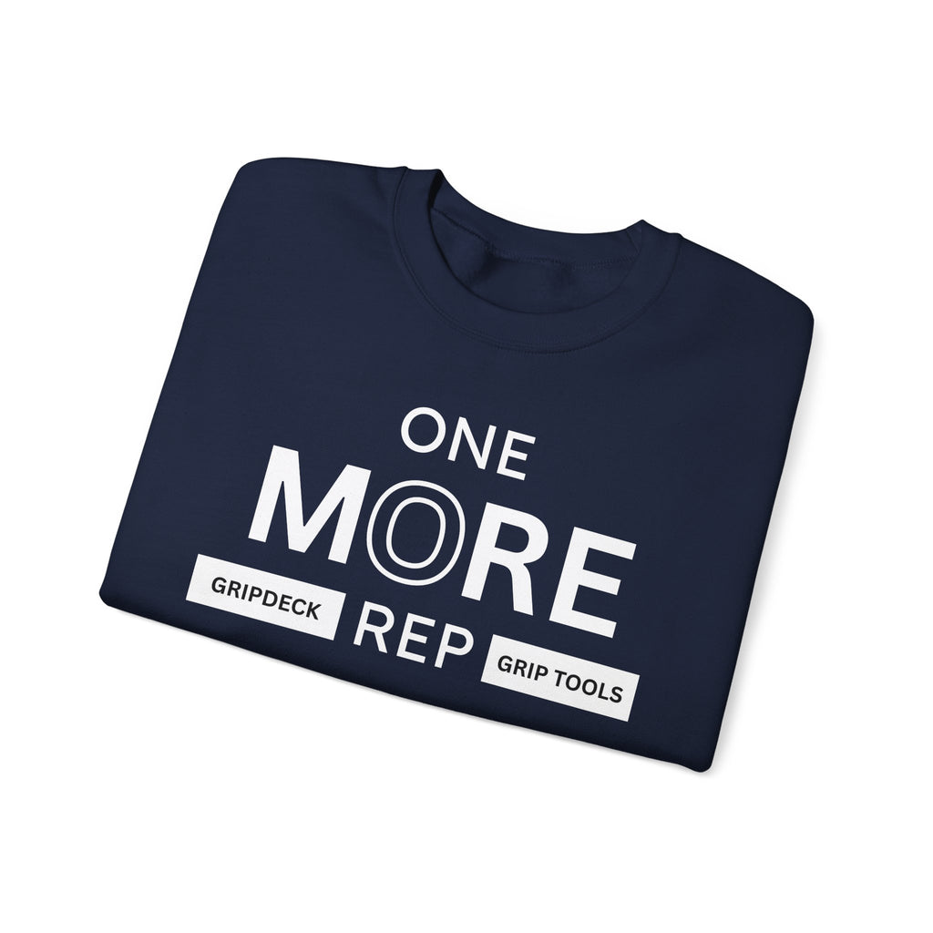 White One More Rep GripDeck Crewneck Sweatshirt