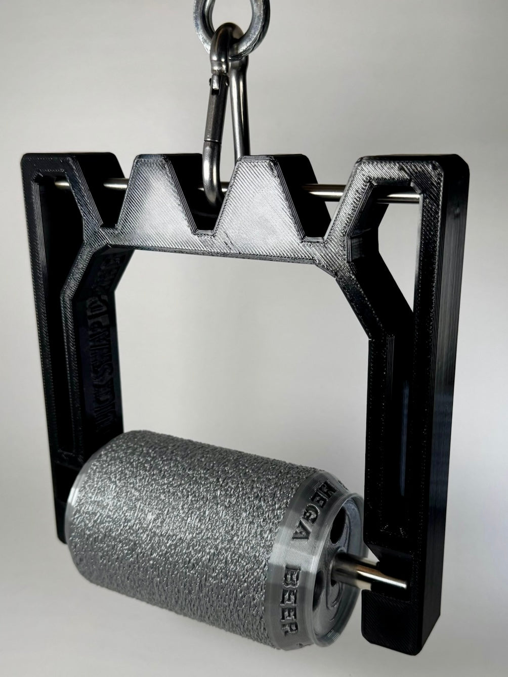 Grey beer can Arm wrestling workout equipment for training