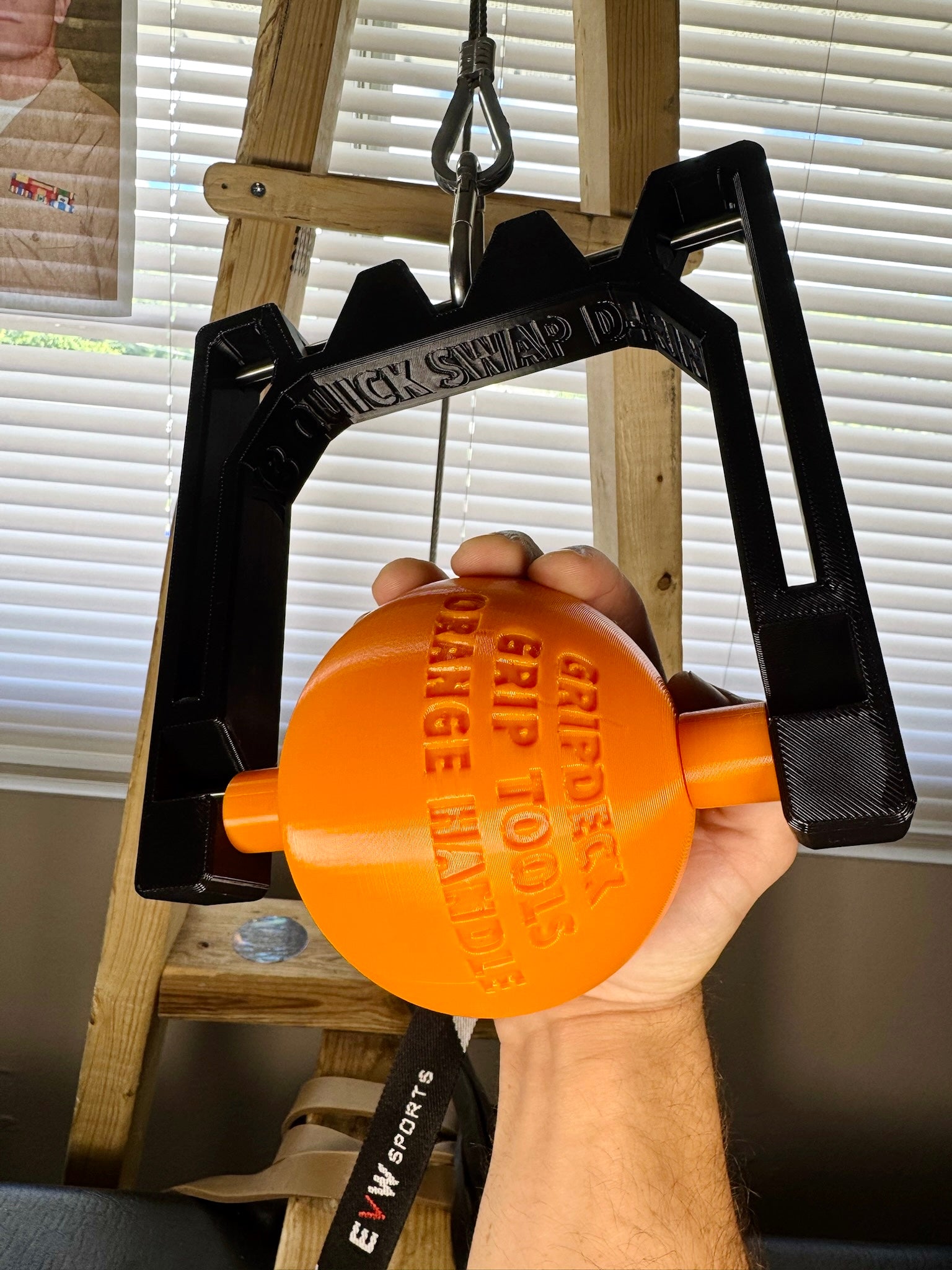 Orange Arm wrestling training equipment