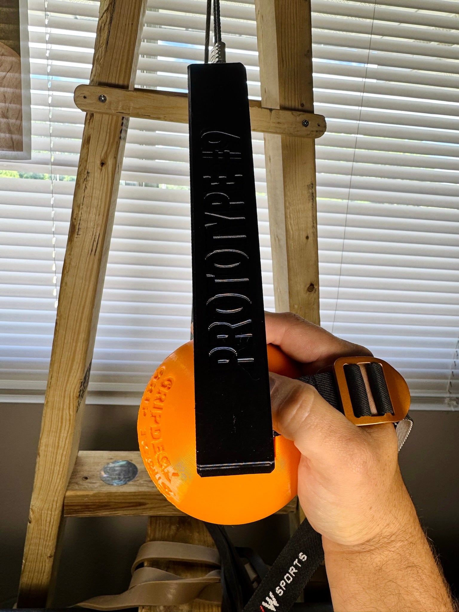 Orange Arm wrestling training equipment