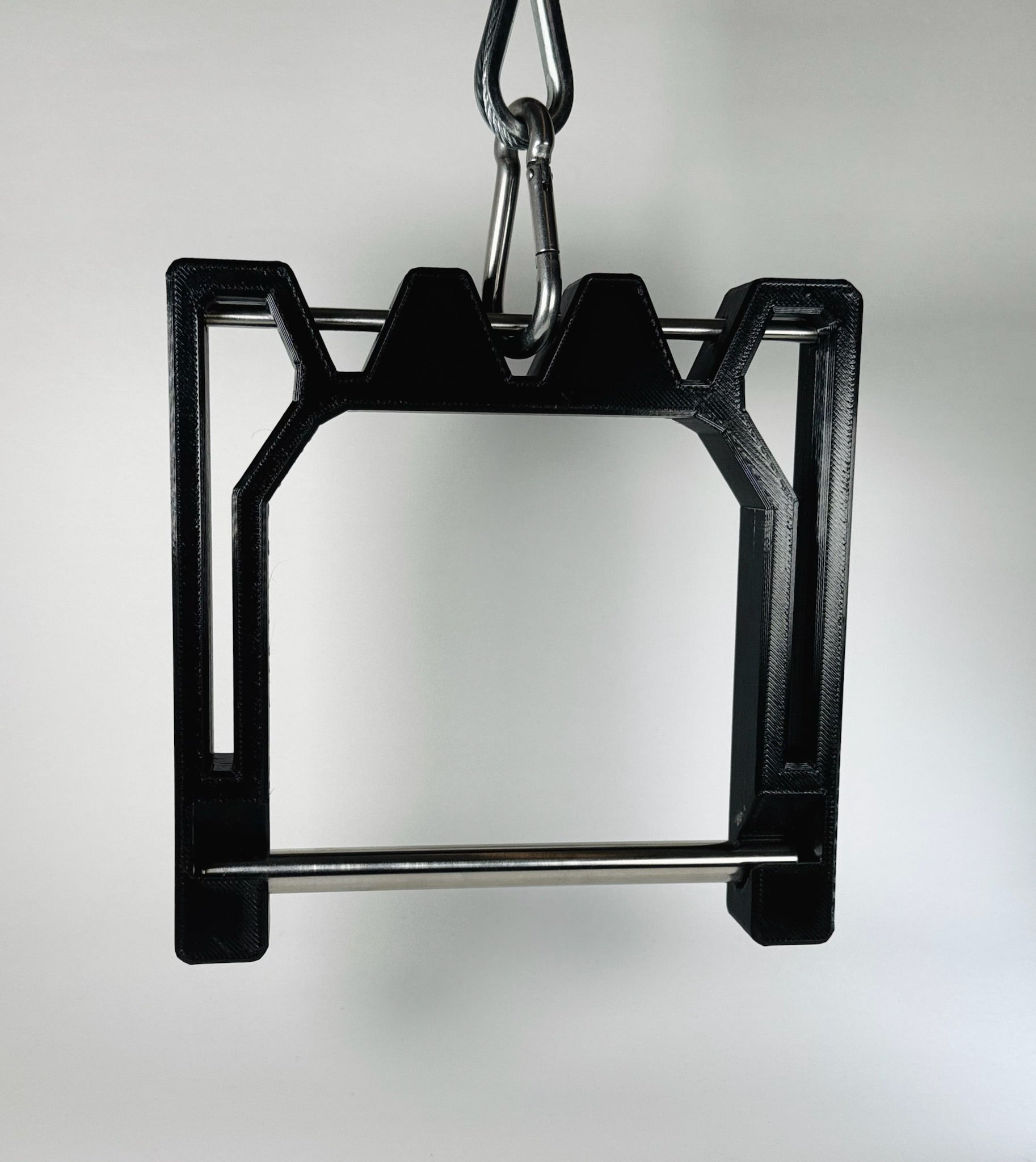 Workout d-ring setup for handles and the gym
