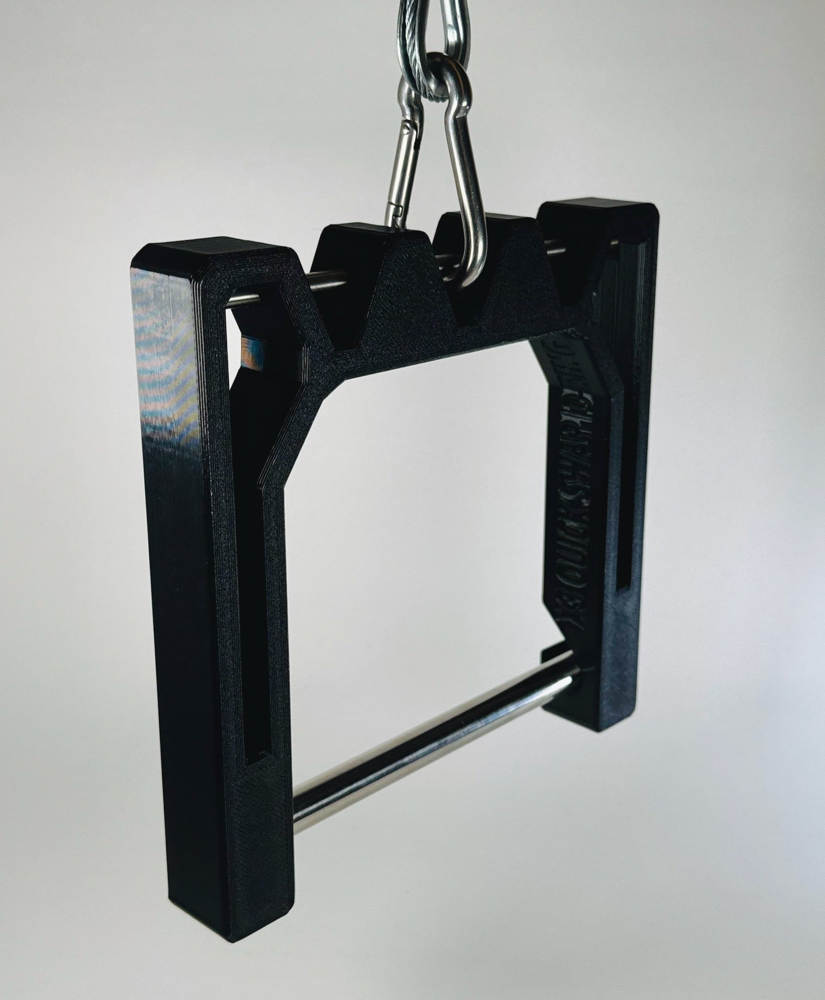 Workout d-ring setup for handles and the gym