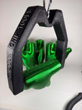 Arm wrestling workout equipment with a d-ring