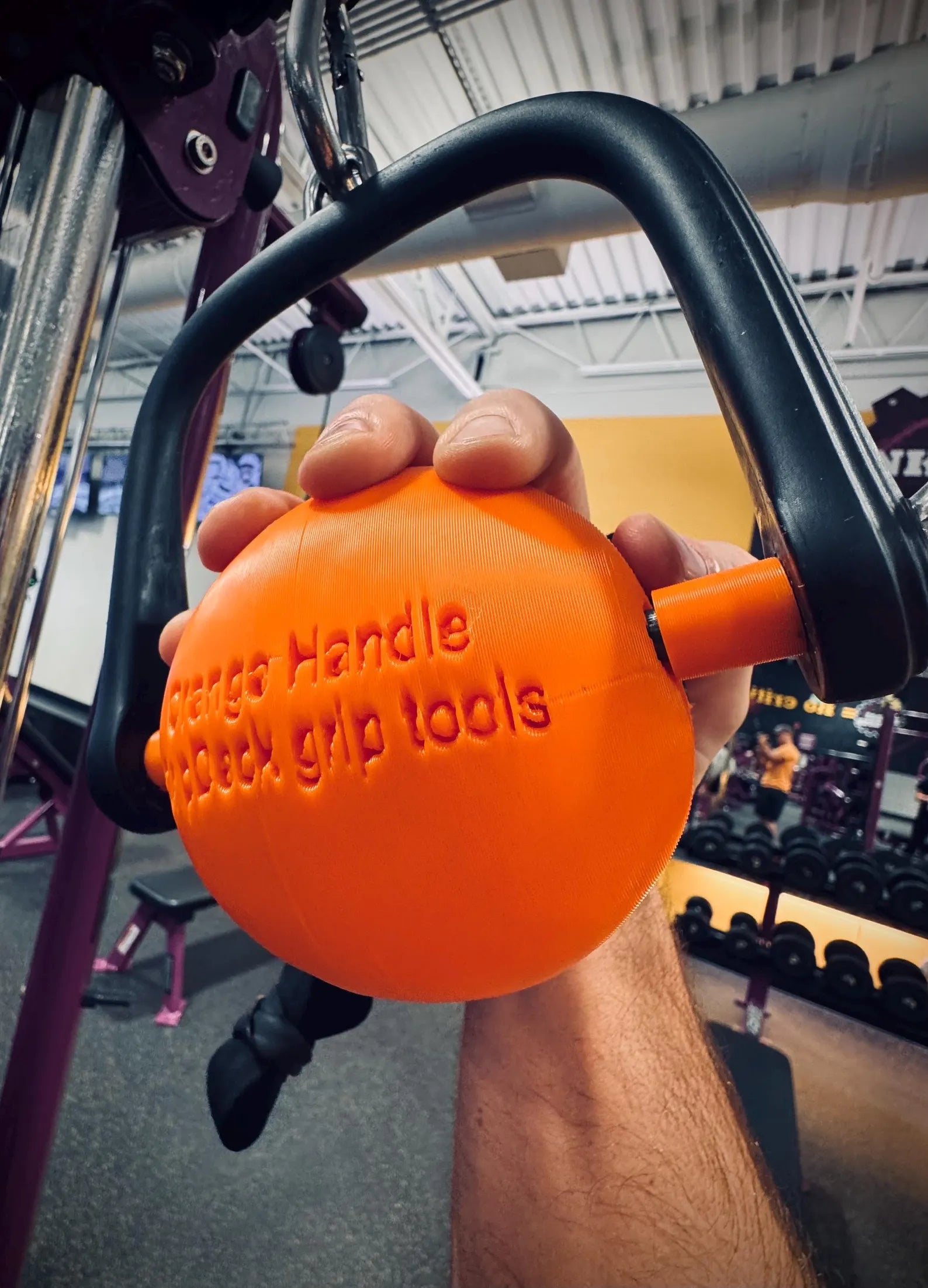 Gym d-ring set up with arm wrestling handles in a bundle