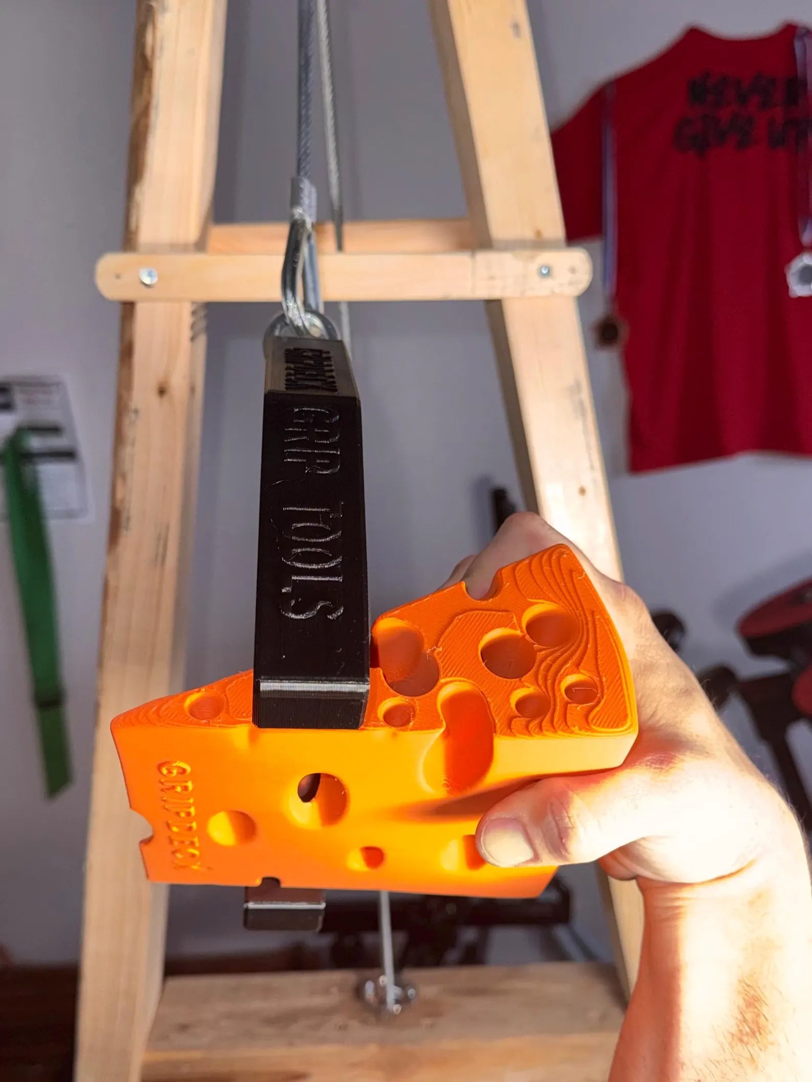 Orange cheese Forearm Workout Equipment